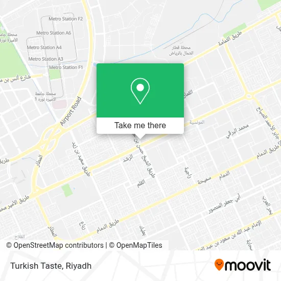 Turkish Taste map