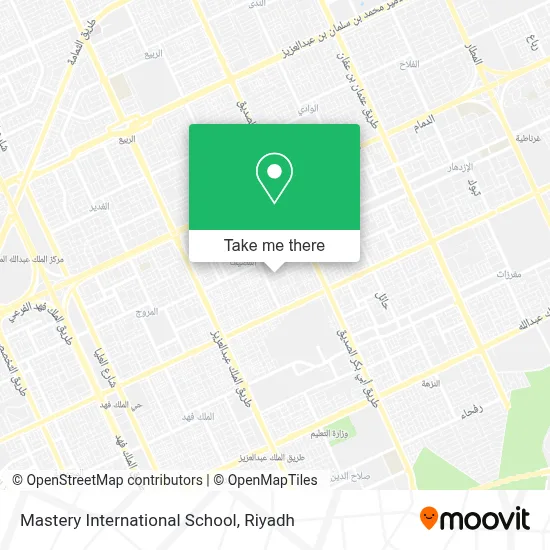 Mastery International School map