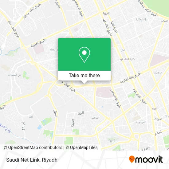 Saudi Net Link map