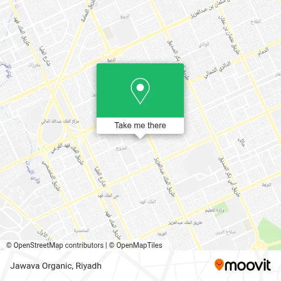 Jawava Organic map