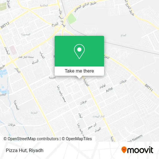Pizza Hut map