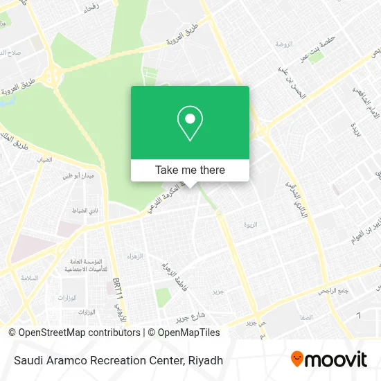 Saudi Aramco Recreation Center map