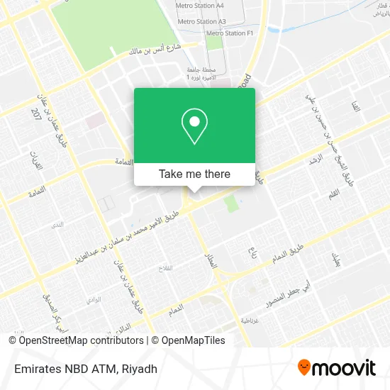 Emirates NBD ATM map