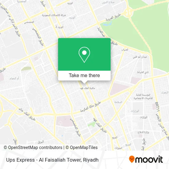 Ups Express - Al Faisaliah Tower map