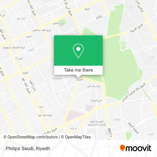 Philips Saudi map
