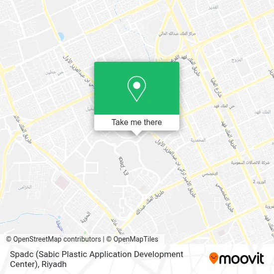 Spadc (Sabic Plastic Application Development Center) map