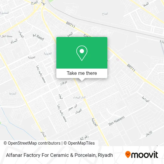 Alfanar Factory For Ceramic & Porcelain map