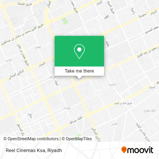 Reel Cinemas Ksa map