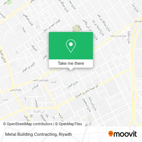Metal Building Contracting map