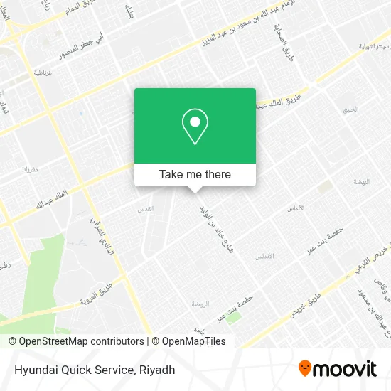 Hyundai Quick Service map