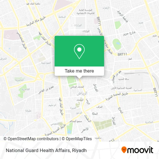 National Guard Health Affairs map
