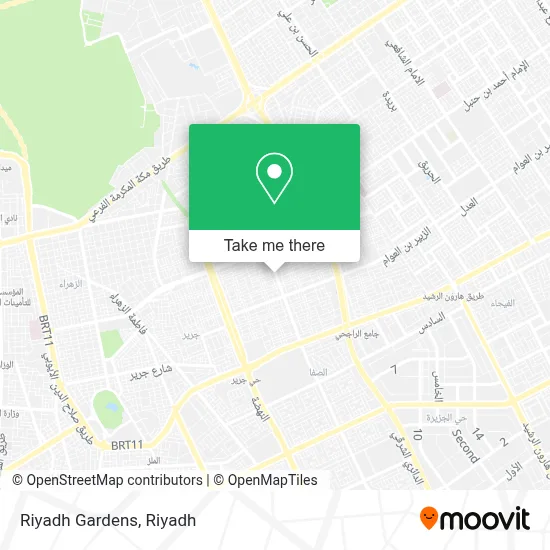 Riyadh Gardens map