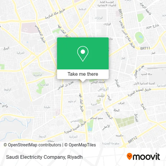 Saudi Electricity Company map