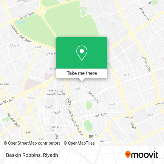 Baskin Robbins map
