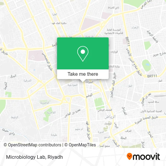 Microbiology Lab map