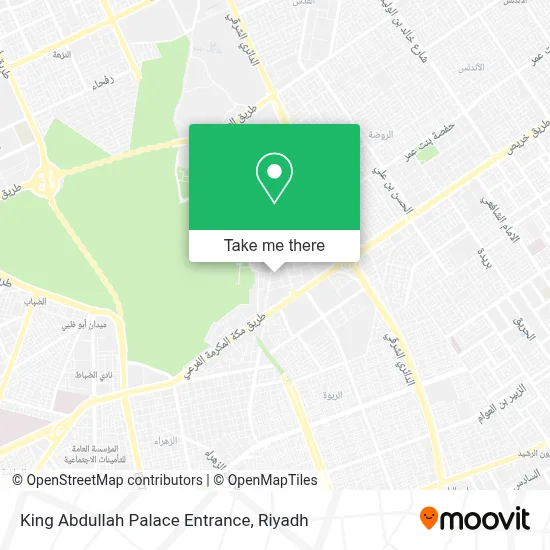 King Abdullah Palace Entrance map