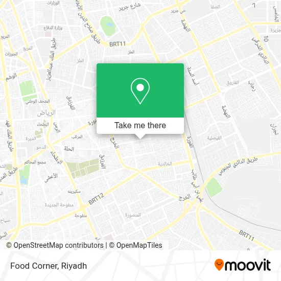Food Corner map