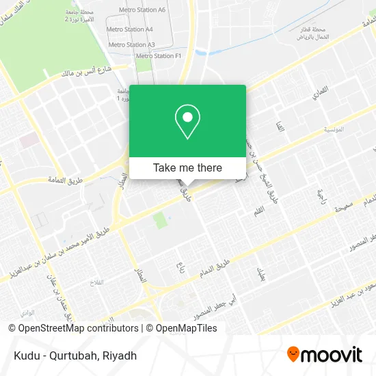 Kudu - Qurtubah map