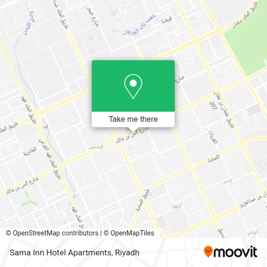 Sama Inn Hotel Apartments map