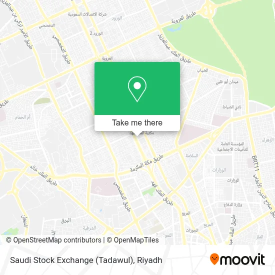 Saudi Stock Exchange (Tadawul) map