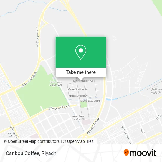 Caribou Coffee map
