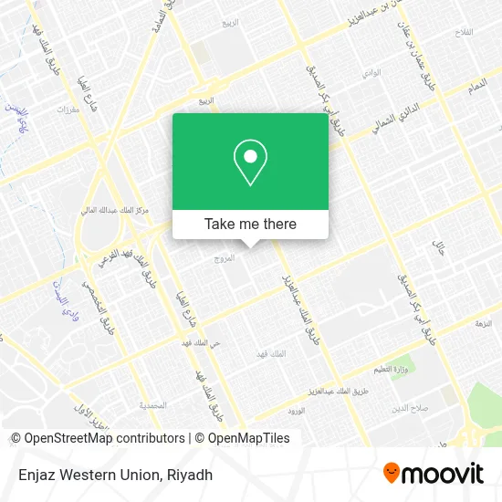 Enjaz Western Union map