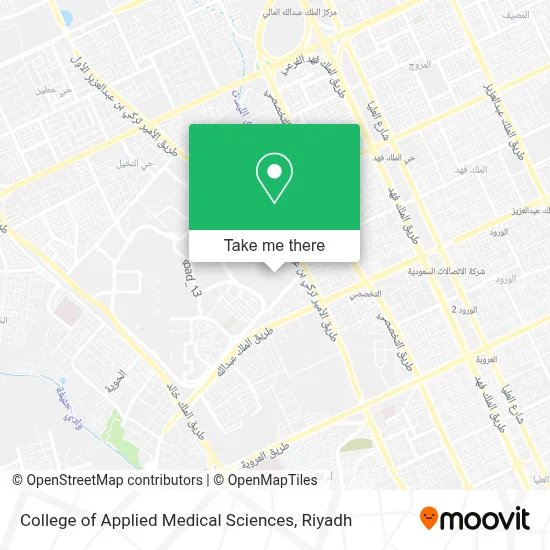 College of Applied Medical Sciences map