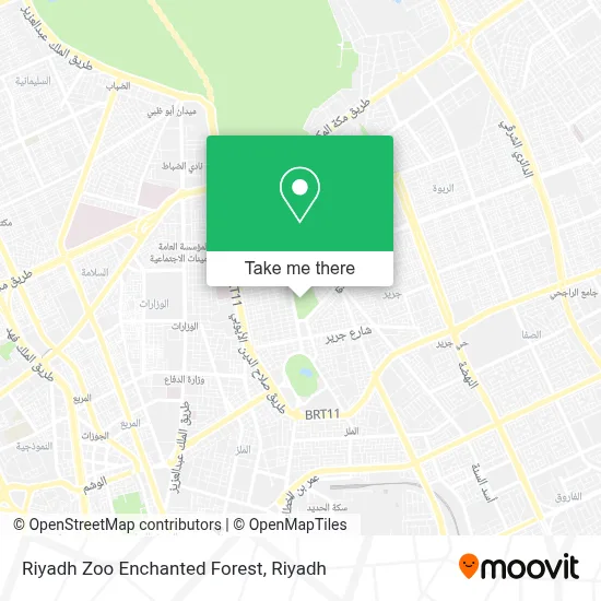 Riyadh Zoo Enchanted Forest map