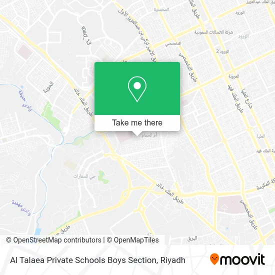 Al Talaea Private Schools Boys Section map