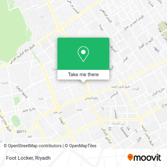 Foot Locker map