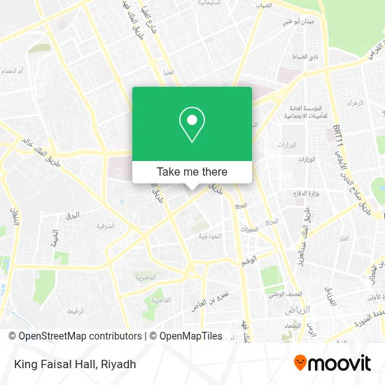 King Faisal Hall map