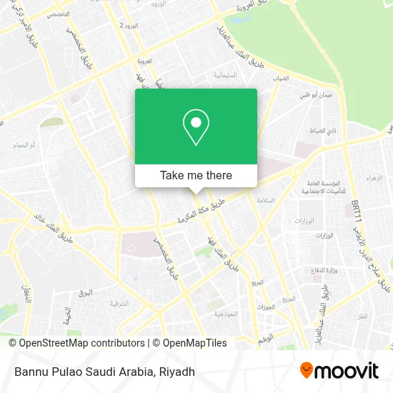 Bannu Pulao Saudi Arabia map