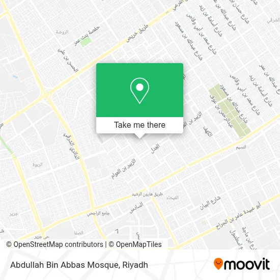 Abdullah Bin Abbas Mosque map