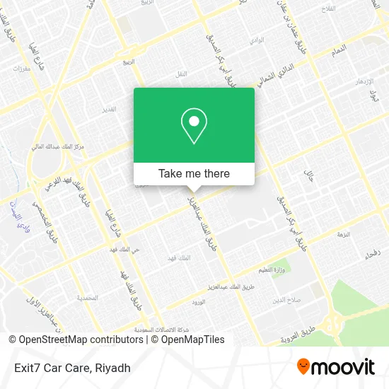 Exit7 Car Care map