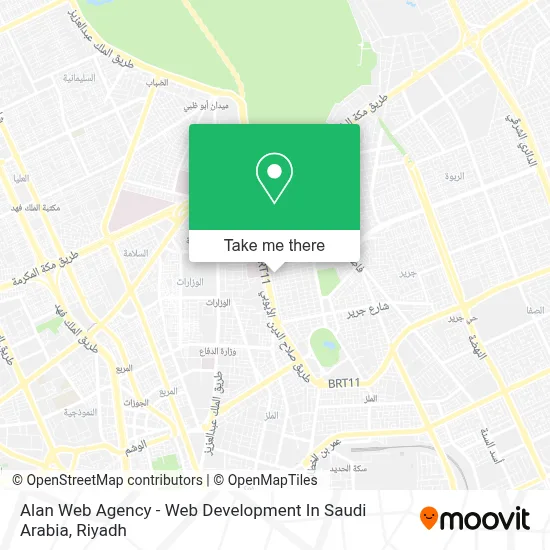 Alan Web Agency - Web Development In Saudi Arabia map