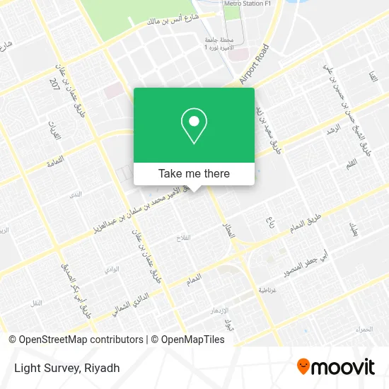 Light Survey map
