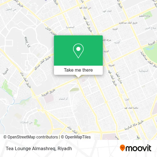 Tea Lounge Almashreq map