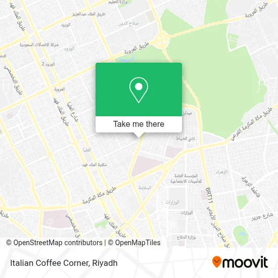 Italian Coffee Corner map