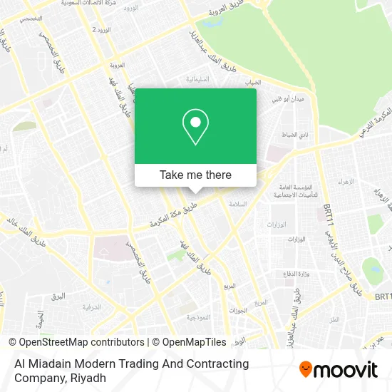 Al Miadain Modern Trading And Contracting Company map