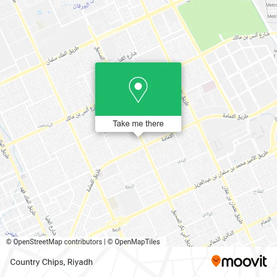 Country Chips map