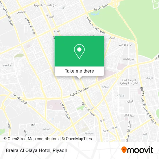 Braira Al Olaya Hotel map