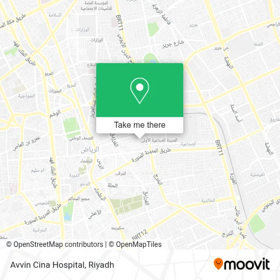Avvin Cina Hospital map