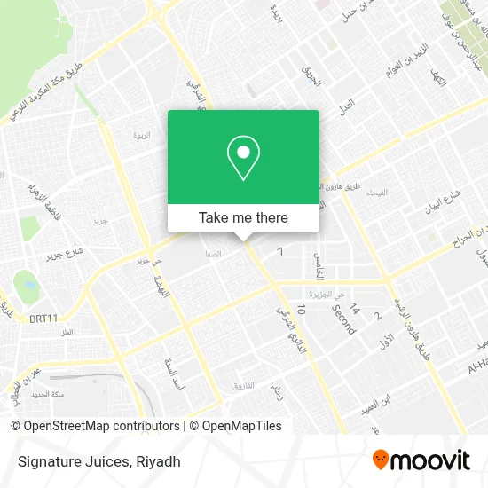 Signature Juices map