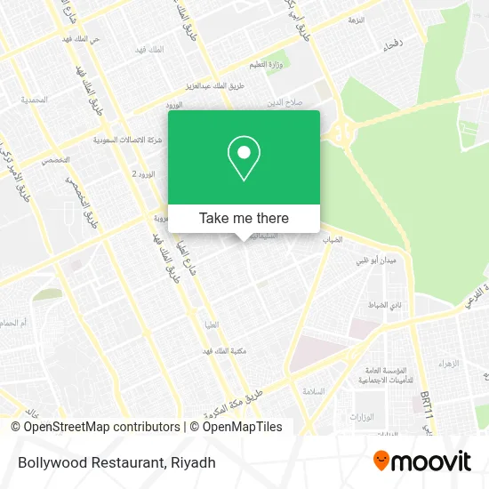 Bollywood Restaurant map