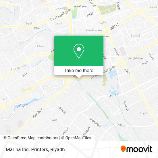 Marina Inc. Printers map
