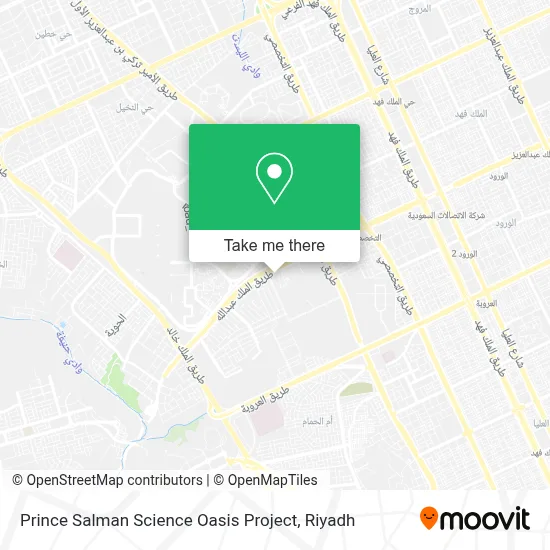 Prince Salman Science Oasis Project map