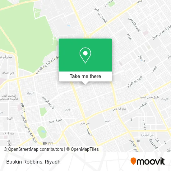 Baskin Robbins map