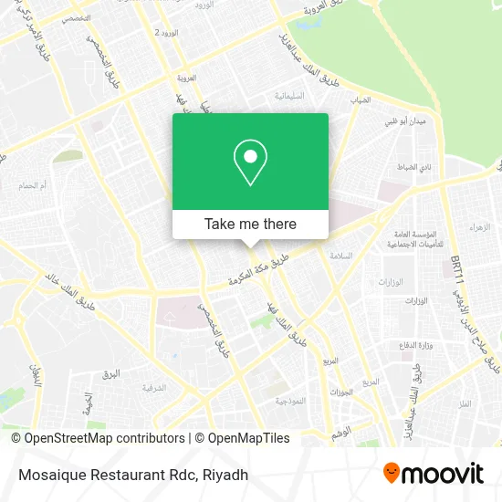 Mosaique Restaurant Rdc map