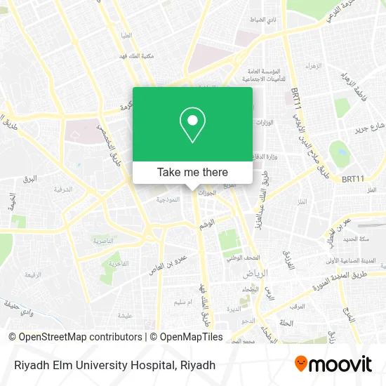 Riyadh Elm University Hospital map