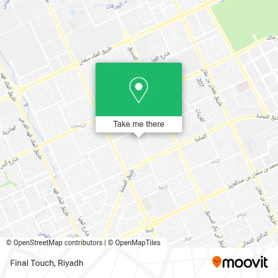 Final Touch map